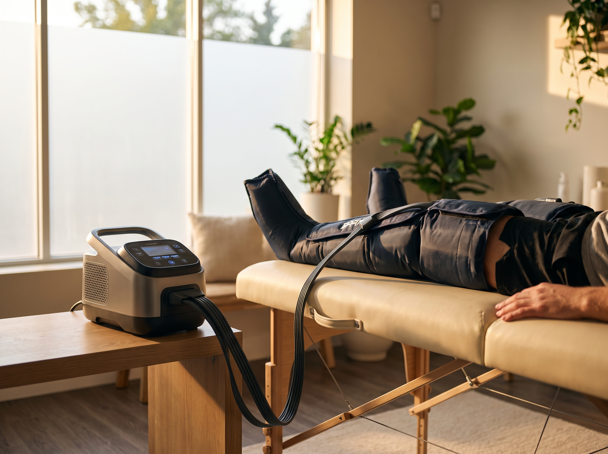 Athletic recovery equipment supporting rehabilitation