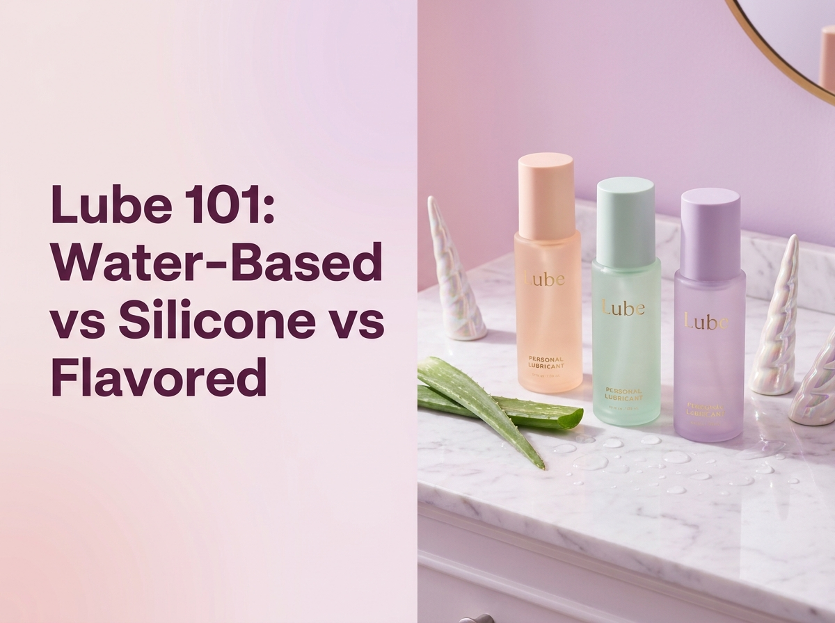 Lube 101: Water-Based vs Silicone vs Flavored banner