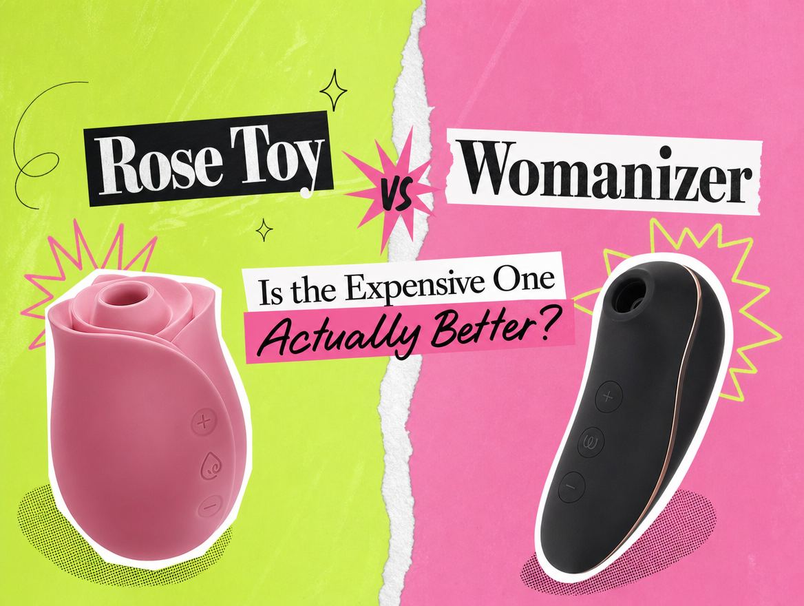 Rose toy vs Womanizer air pulse comparison