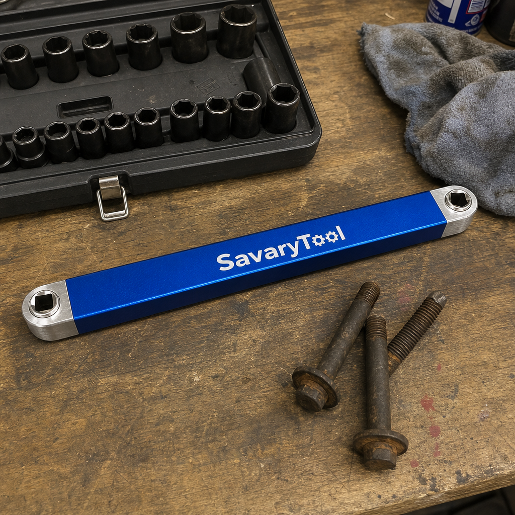 The SavaryTool wrench on the workbench