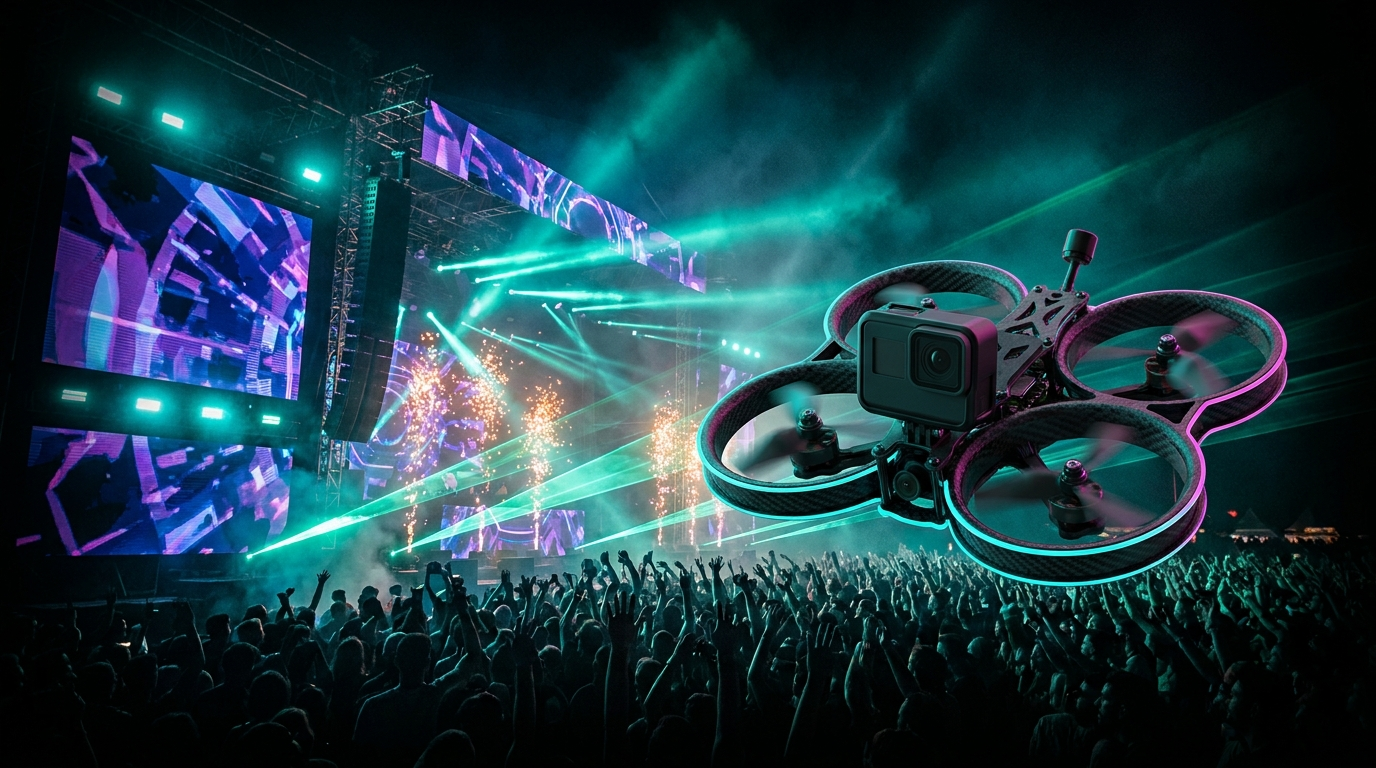 Mainstage at night concept