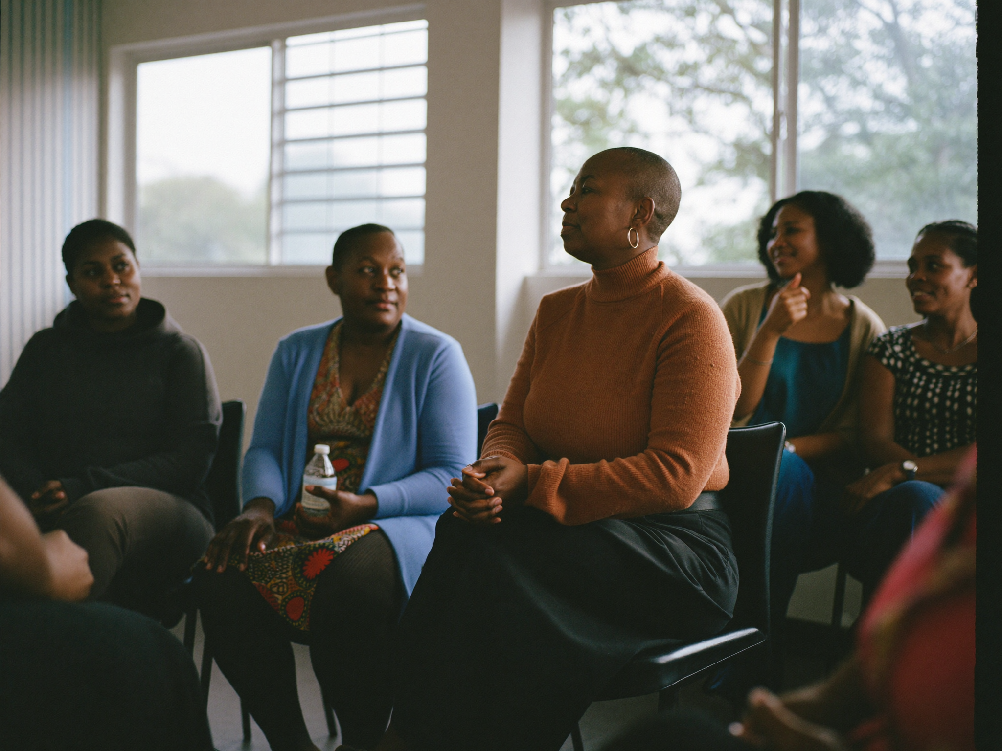 Healing-for-Self group workshop in session (AI placeholder image)