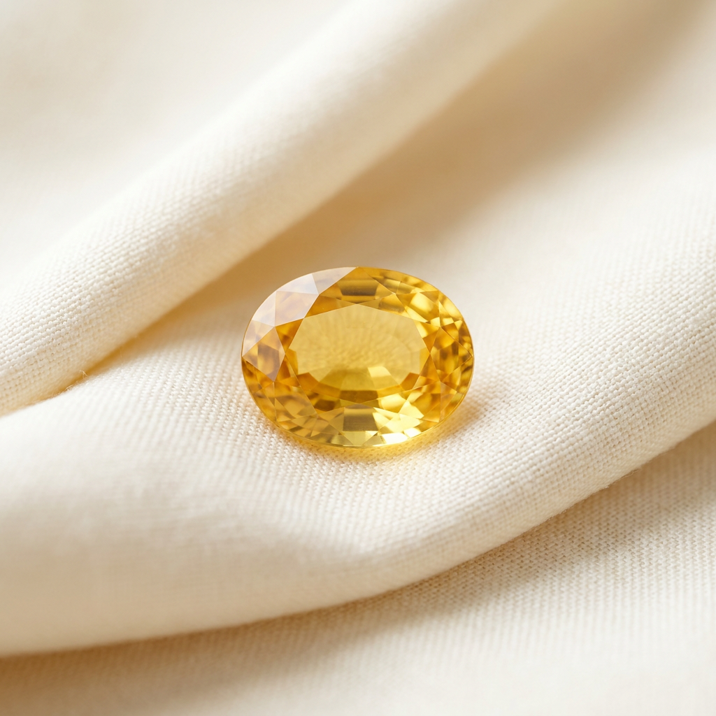 Yellow Sapphire (Pukhraj) · 4 Carat