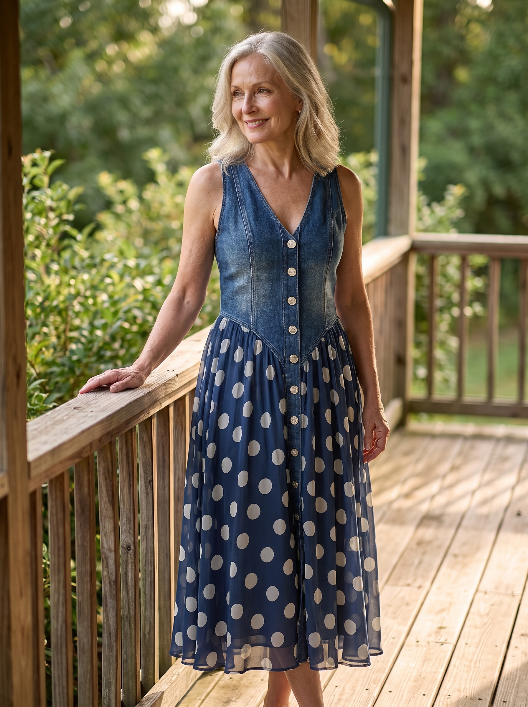The Bianca polka-dot chiffon midi dress
