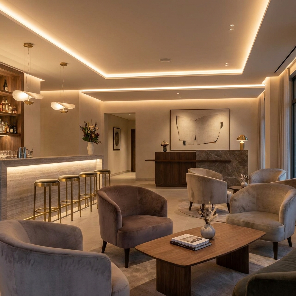Bar & welcome area