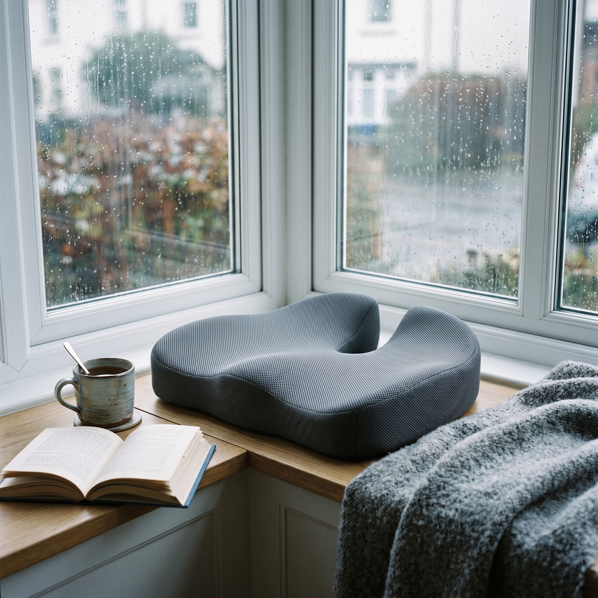 Leseecke am Fenster