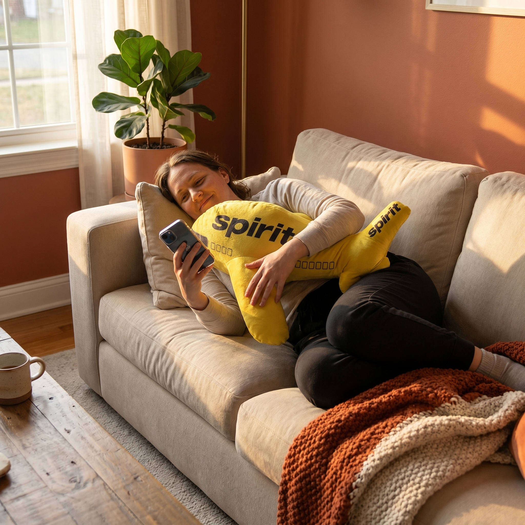 Airplane Pillow — Cozy Home Living Room
