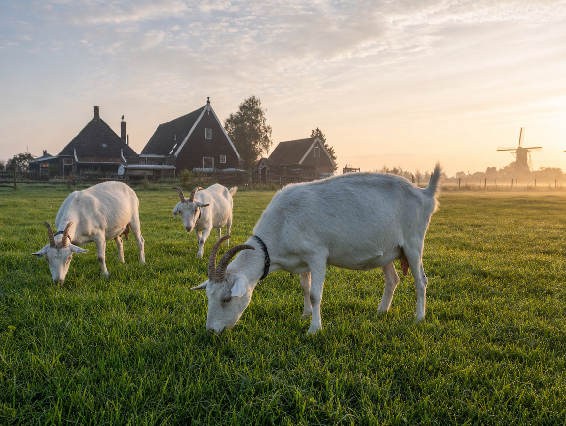 Geit in de wei — bron van A2-melk