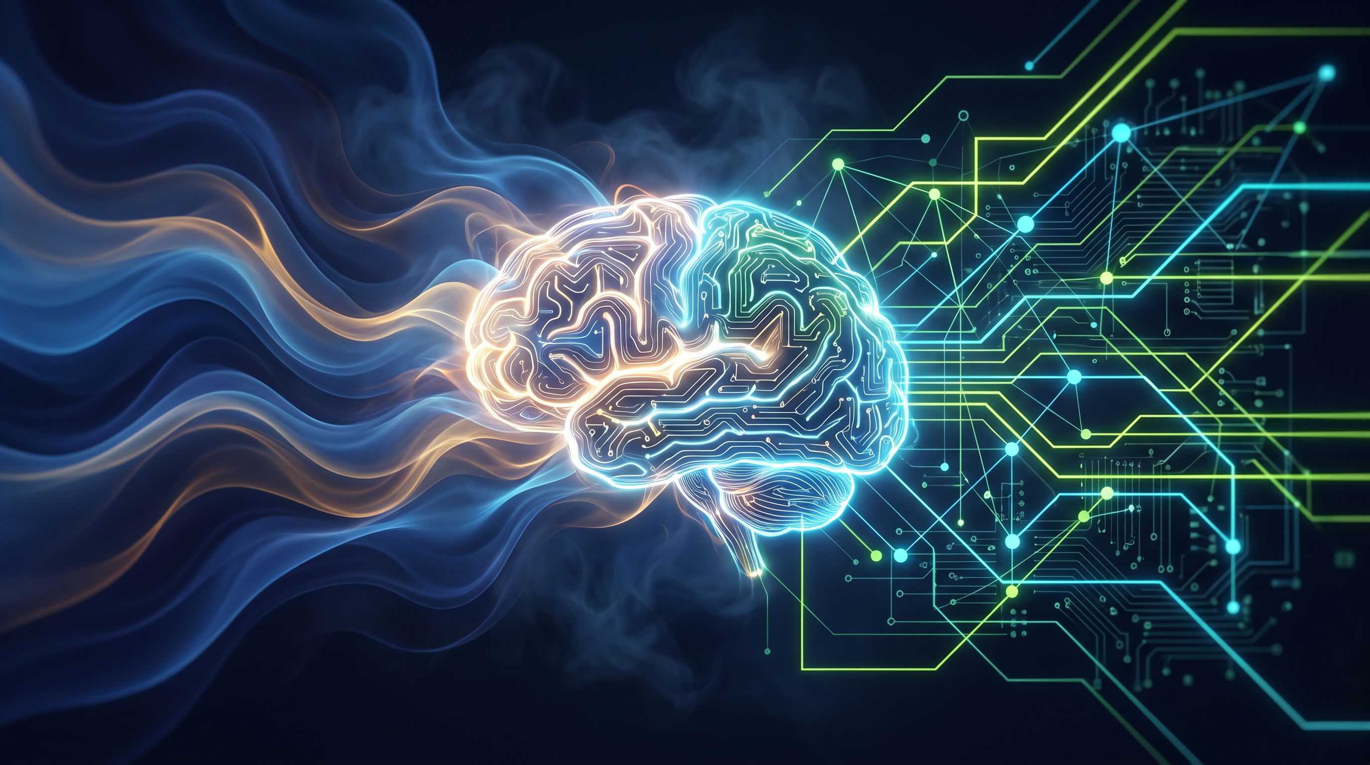 AI ed esperienza umana — fusione di intuito umano e precisione digitale