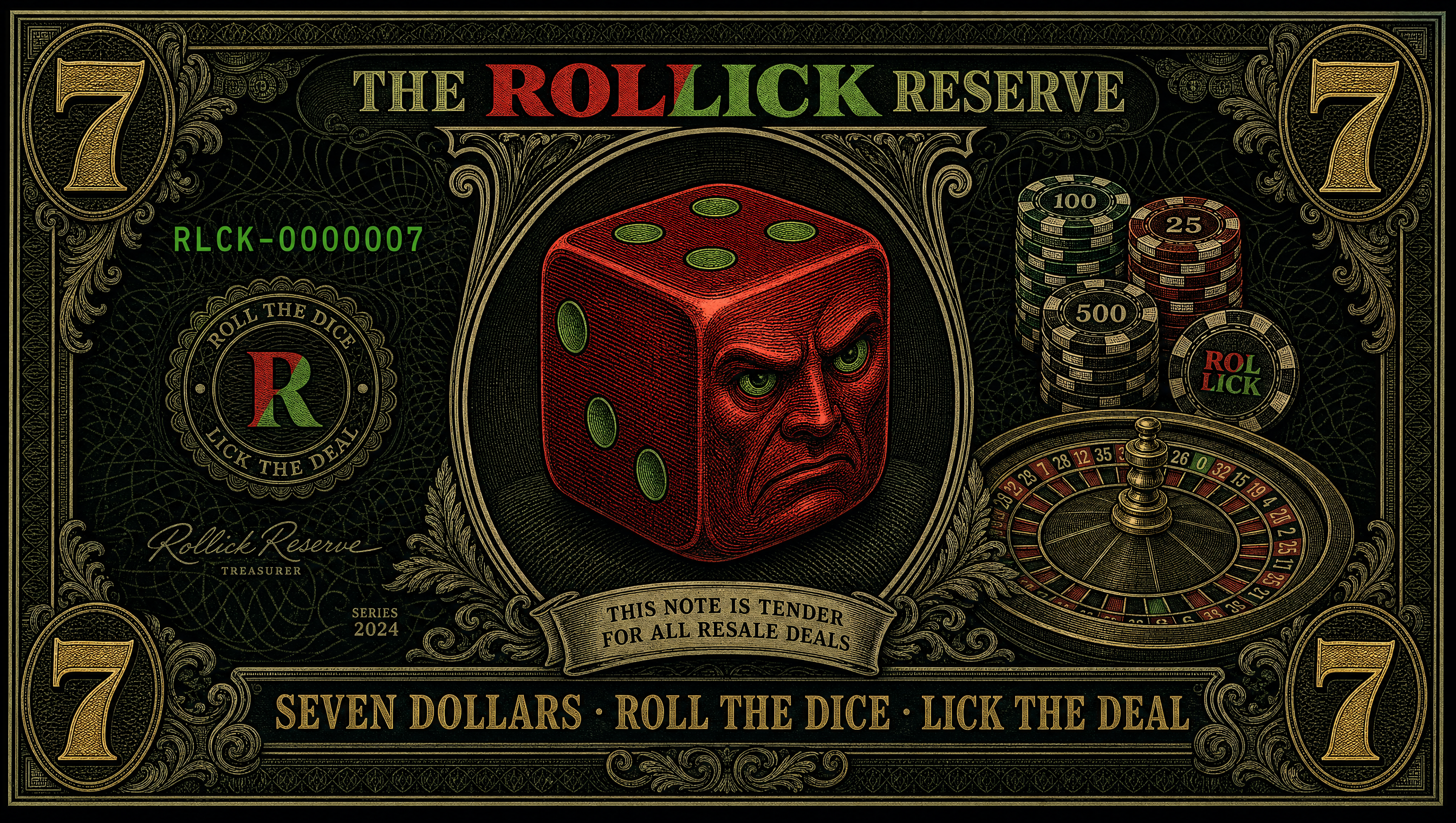 The Rollick Reserve — Roll the Dice, Lick the Deal