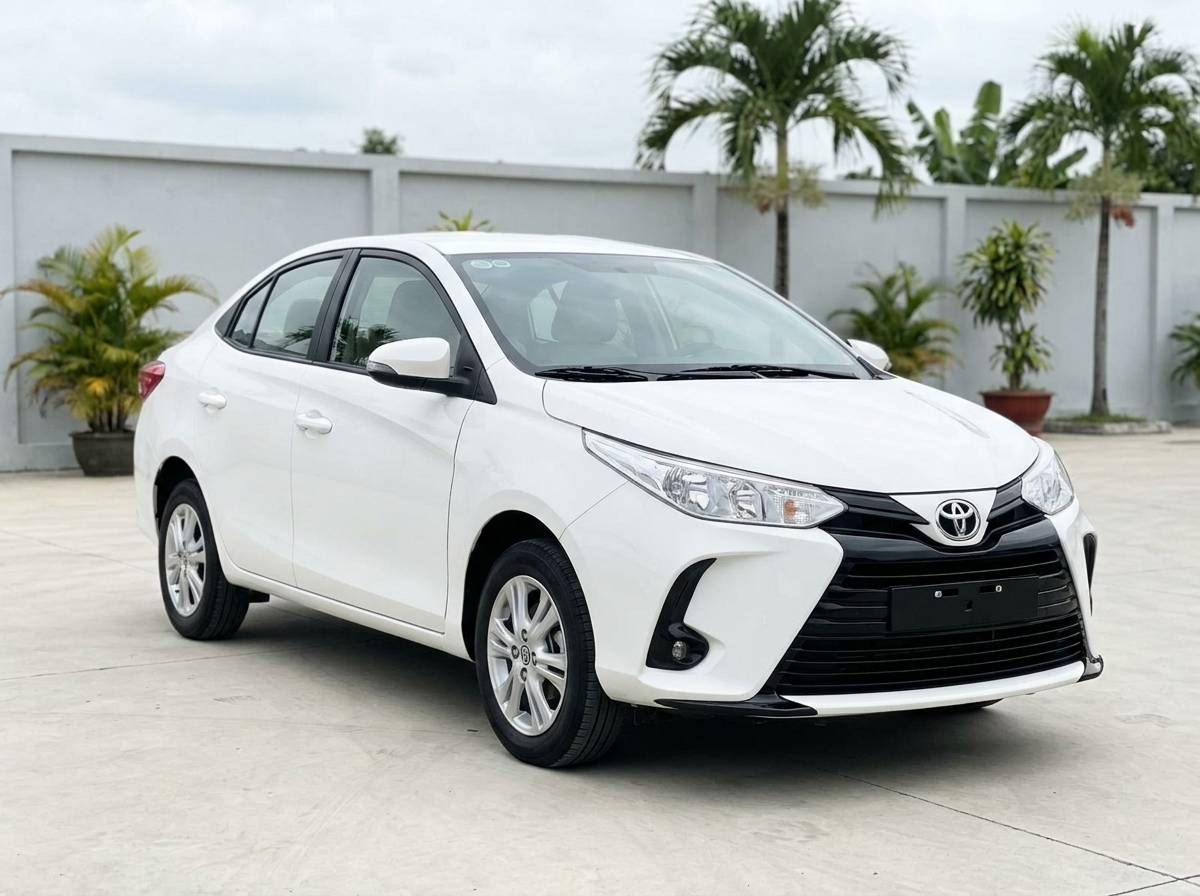 Toyota Vios 1.5G CVT 2022 màu trắng cũ tại Dĩ An, Bình Dương