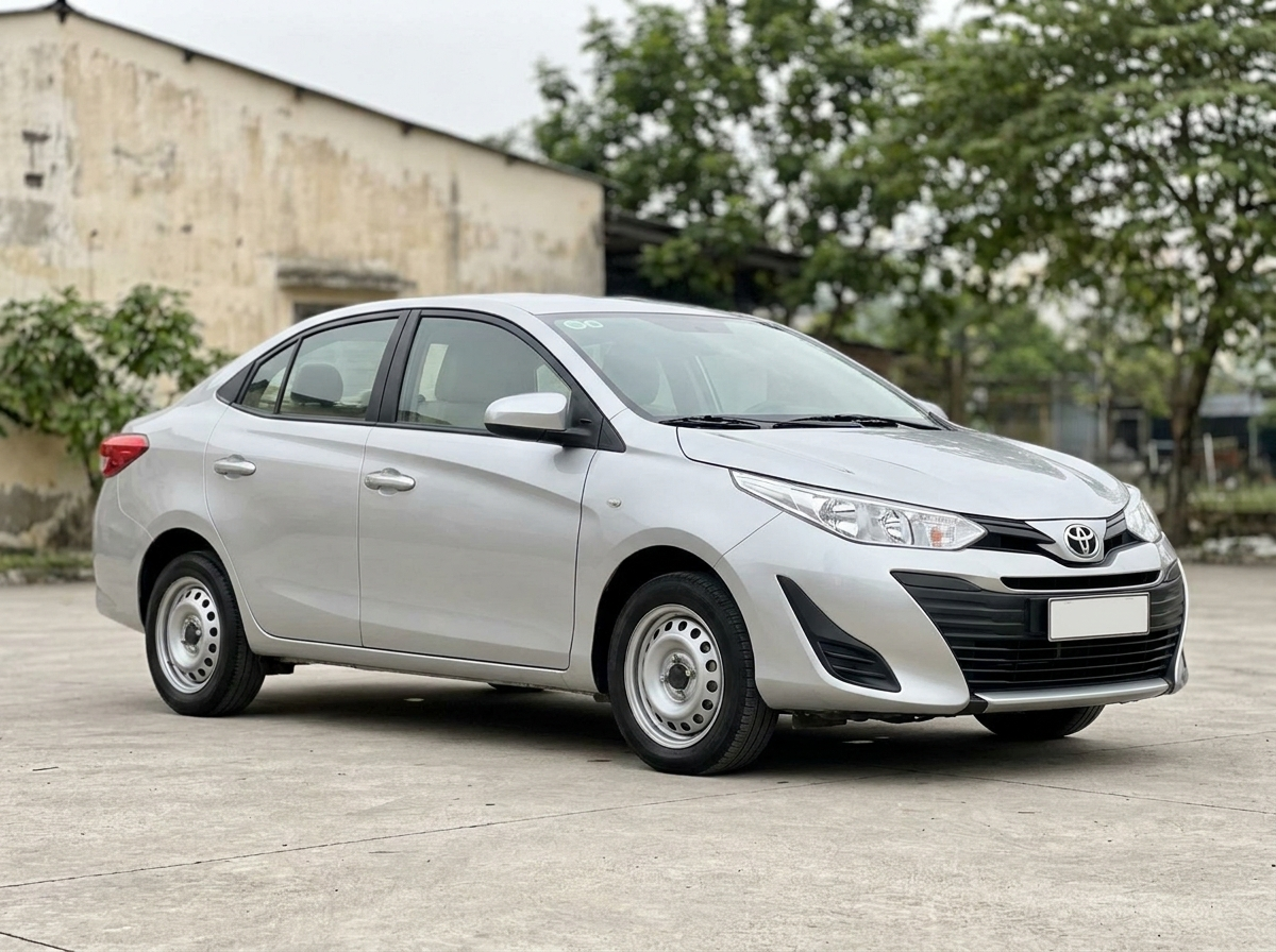 Toyota Vios 1.5E MT 2019 màu bạc cũ tại Thuận An, Bình Dương