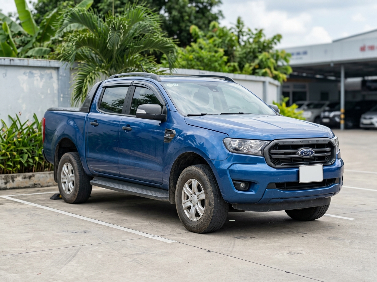 Ford Ranger XLS 2.2 AT 2020 màu xanh cũ tại Tân Uyên, Bình Dương