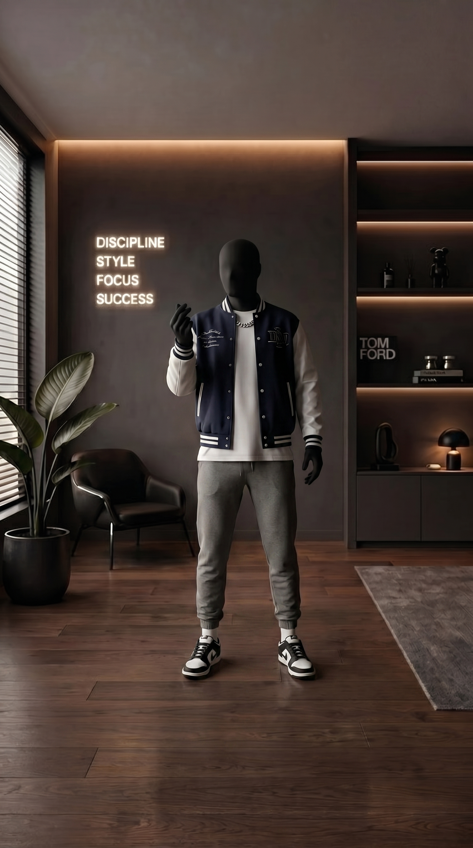 Varsity Clean — Navy/White — Aura Vault