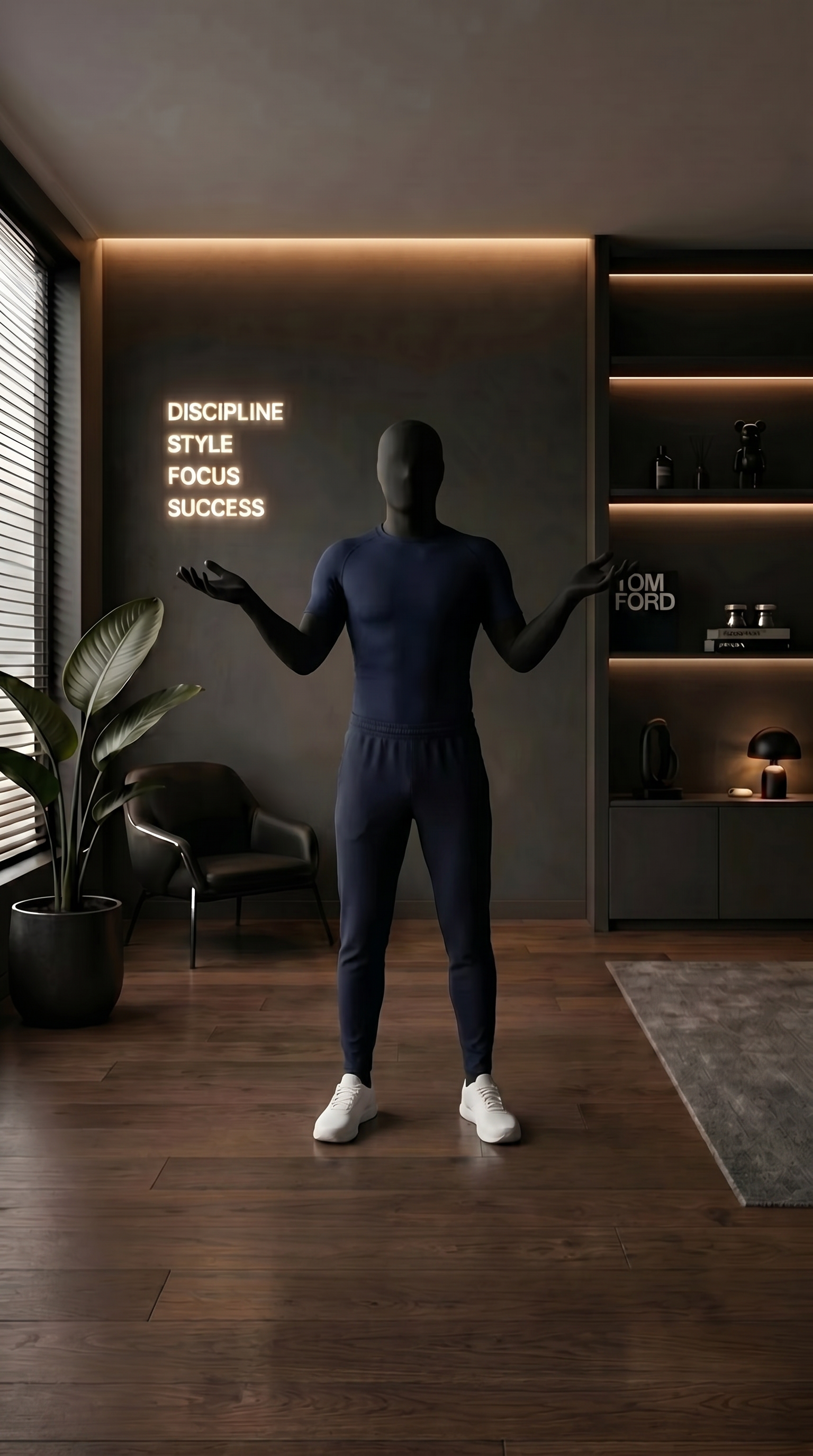 Gym — Navy Clean — Aura Vault