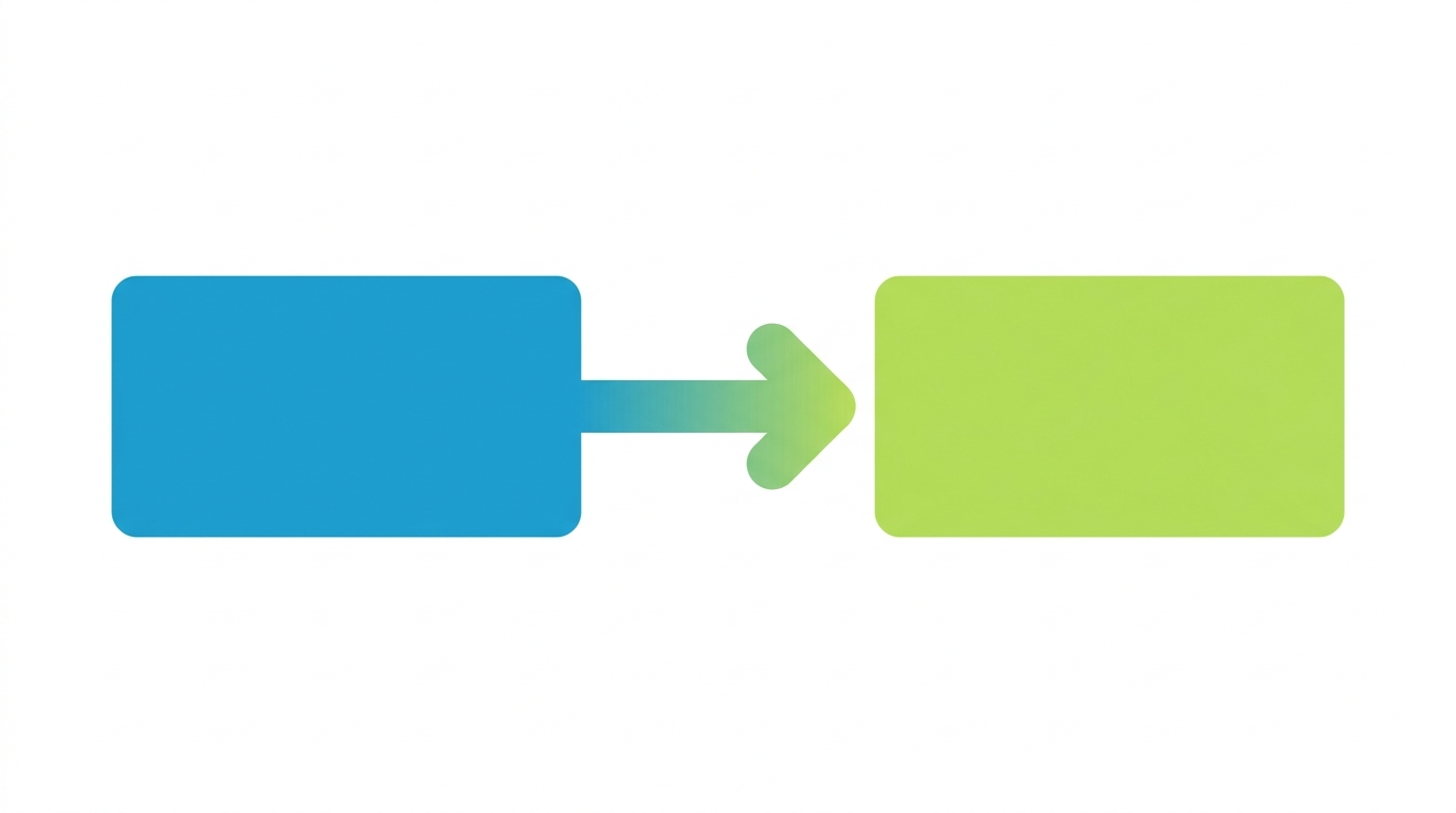 A flat vector timeline showing a teal fluency warm-up block connecting via an arrow to a lime green vocabulary expansion block