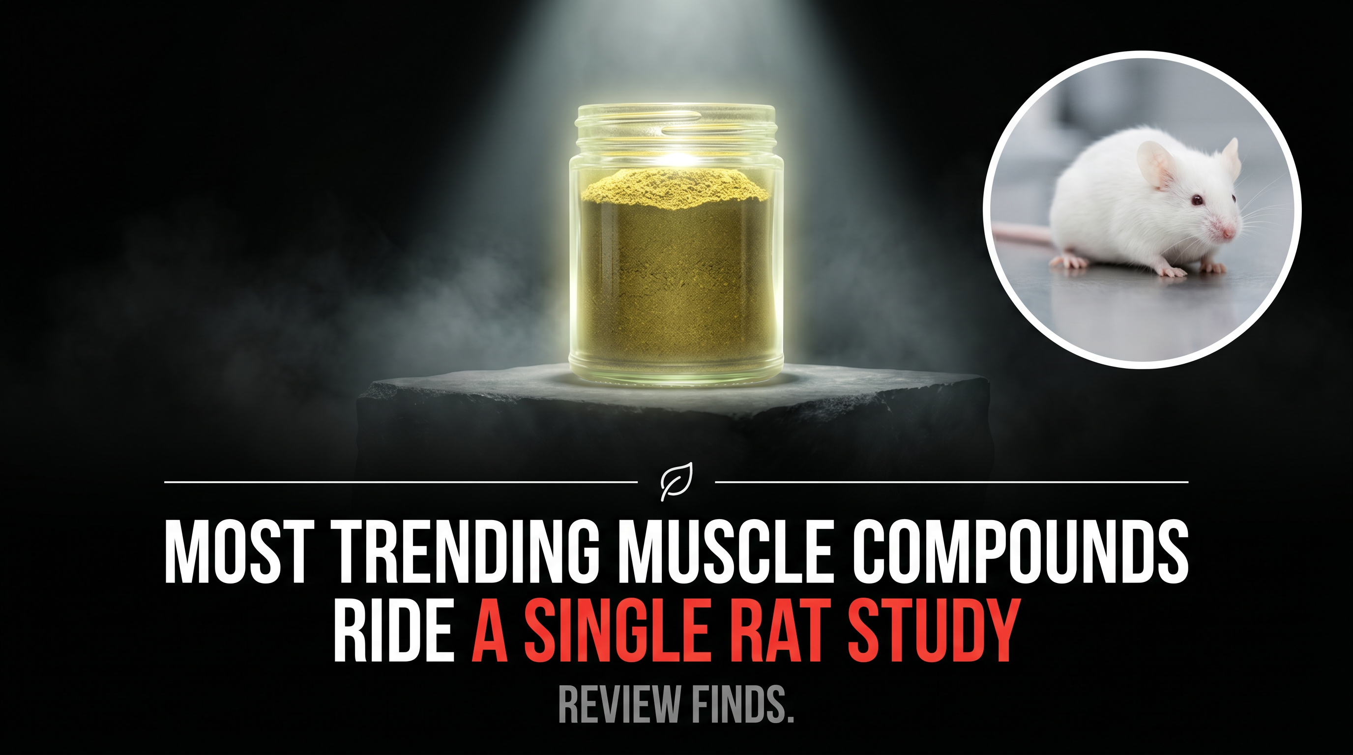 Most trending muscle compounds ride a single rat study, review finds