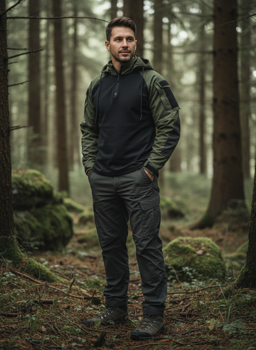 Gabriele | Pánská taktická bunda nošená modelem