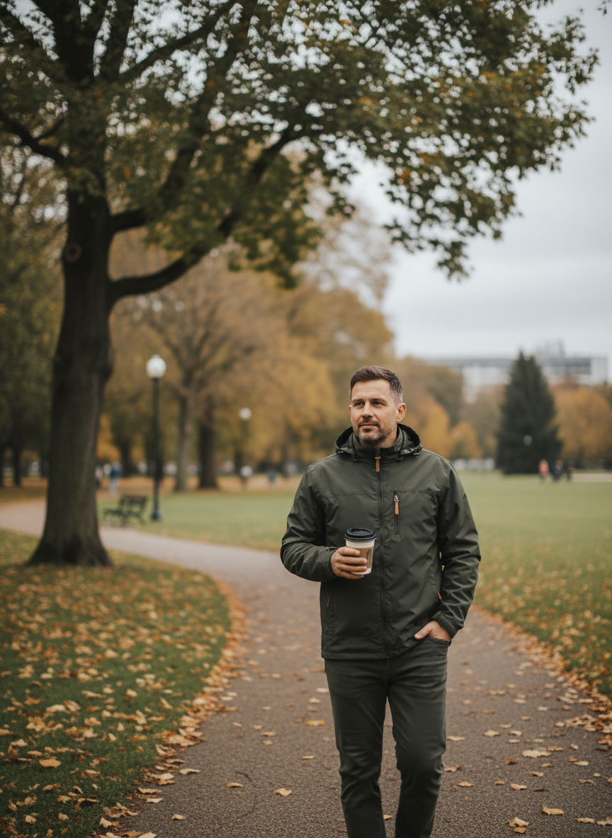Roberto | Men's Softshell Jacket worn by model