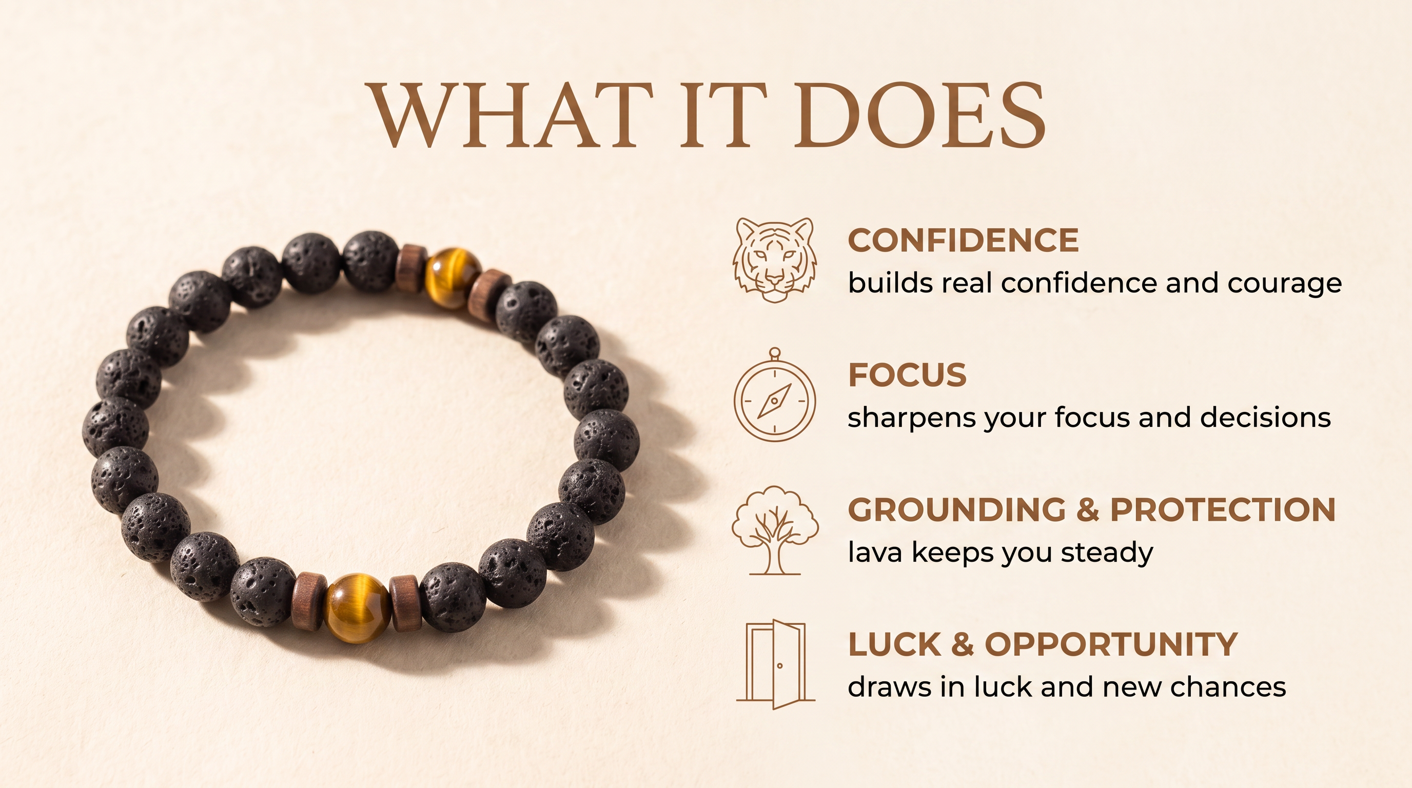 What the Tiger Eye Strength Bracelet does