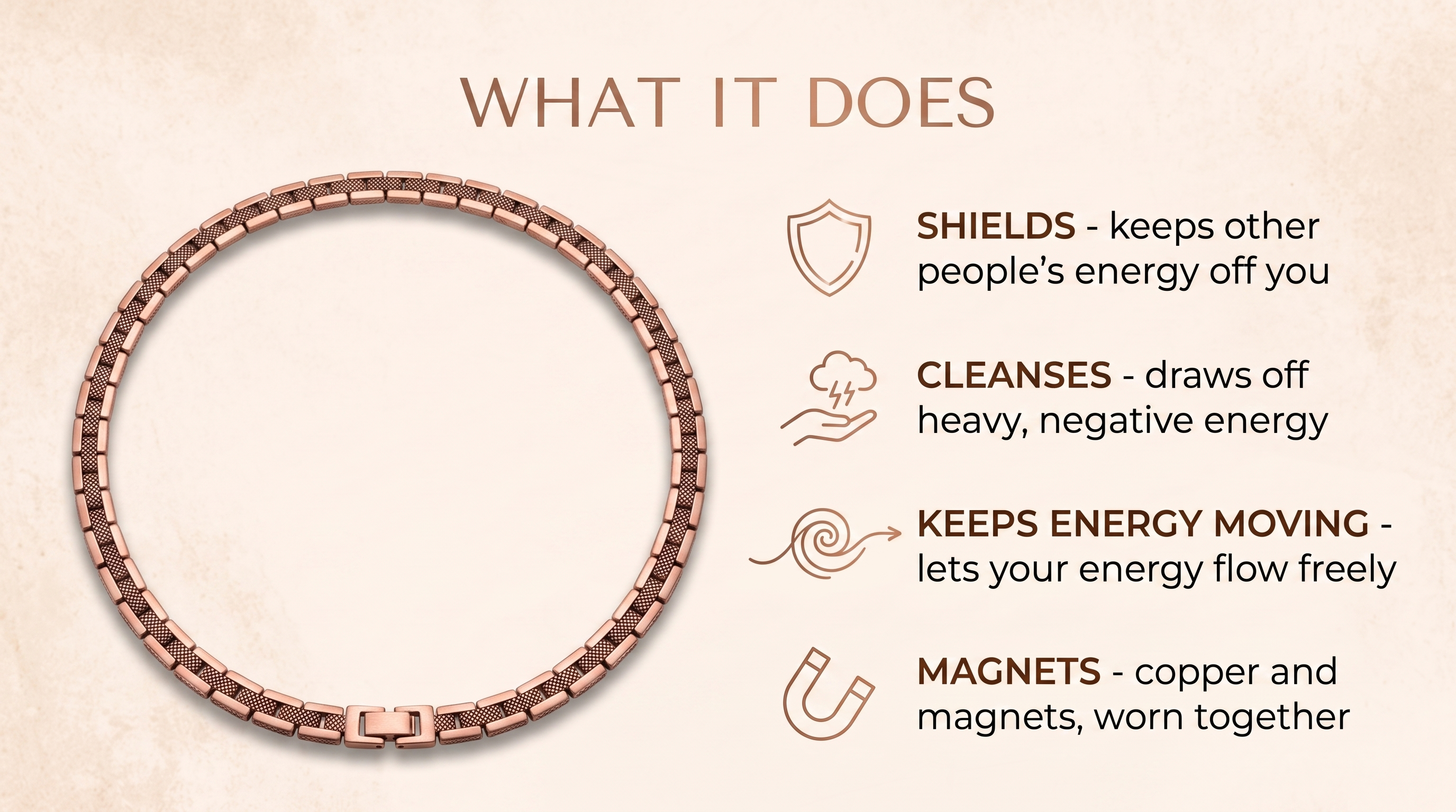 What the Copper Shield Magnetic Necklace does