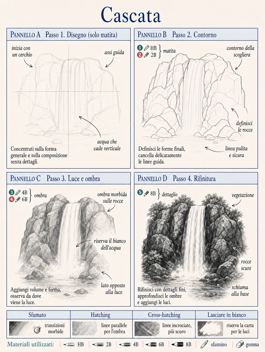 Scheda passo dopo passo — Cascata