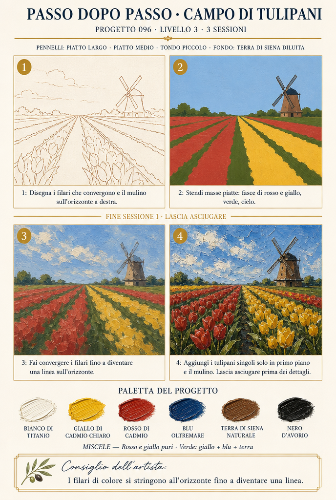 Progetto passo dopo passo — Campo di tulipani