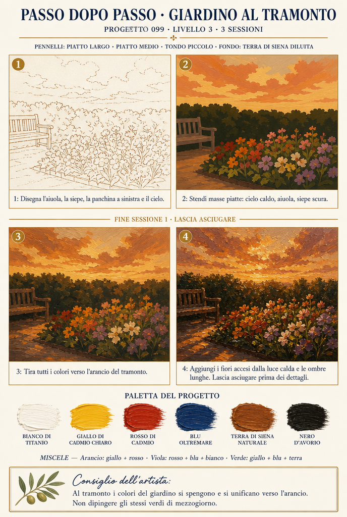 Progetto passo dopo passo — Giardino al tramonto