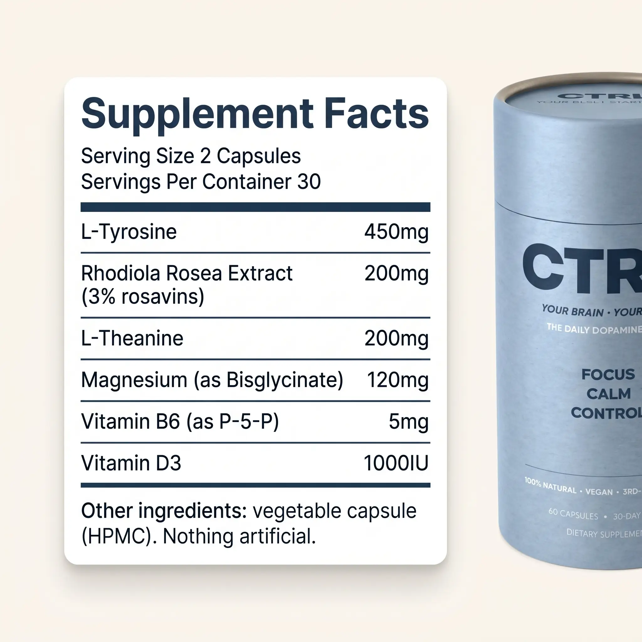 Supplement facts