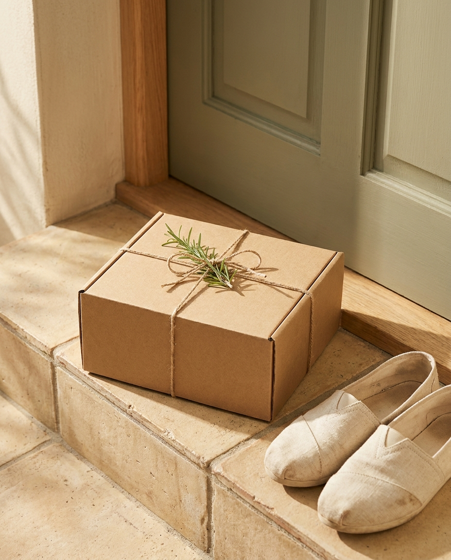 A FreshBox delivery arriving at the doorstep