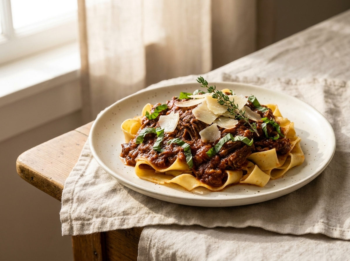 Slow-cooked beef ragu