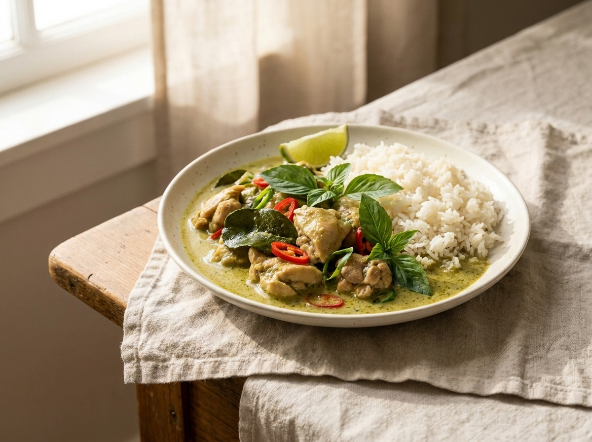 Thai green chicken curry