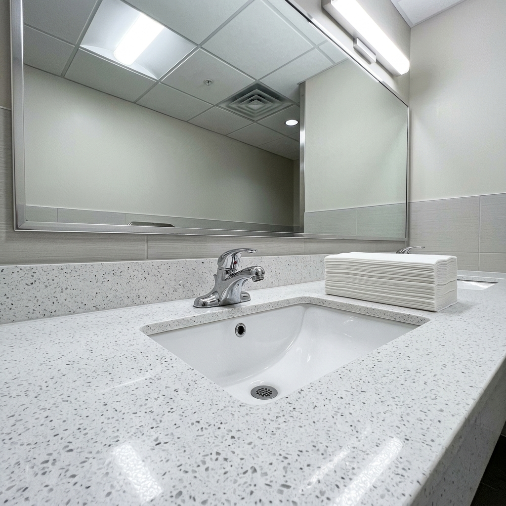 Restroom cleaned