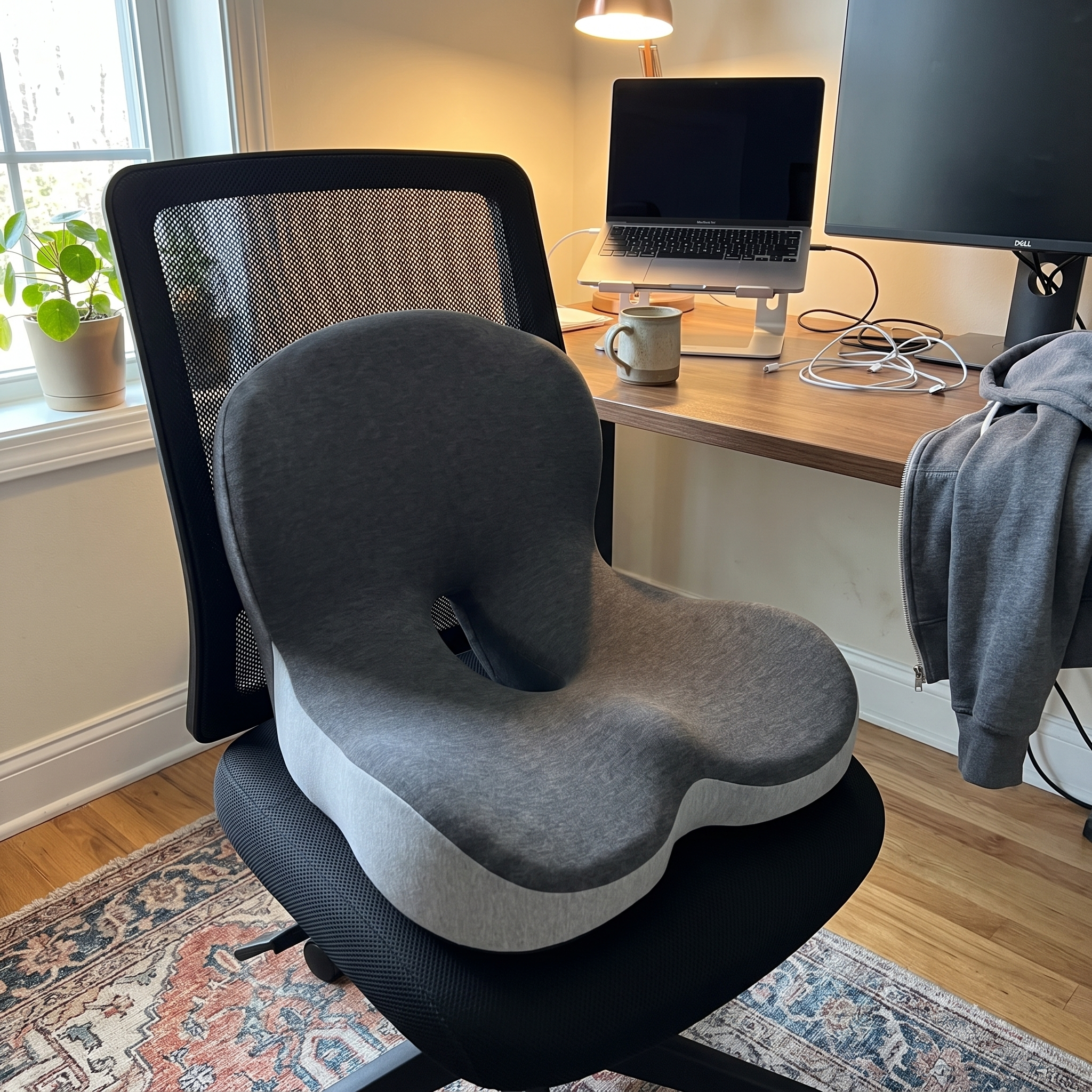 Cushion on an office chair