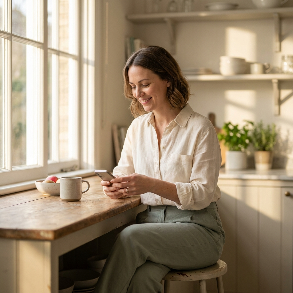 NutrivoRx patient reviewing her treatment plan at home