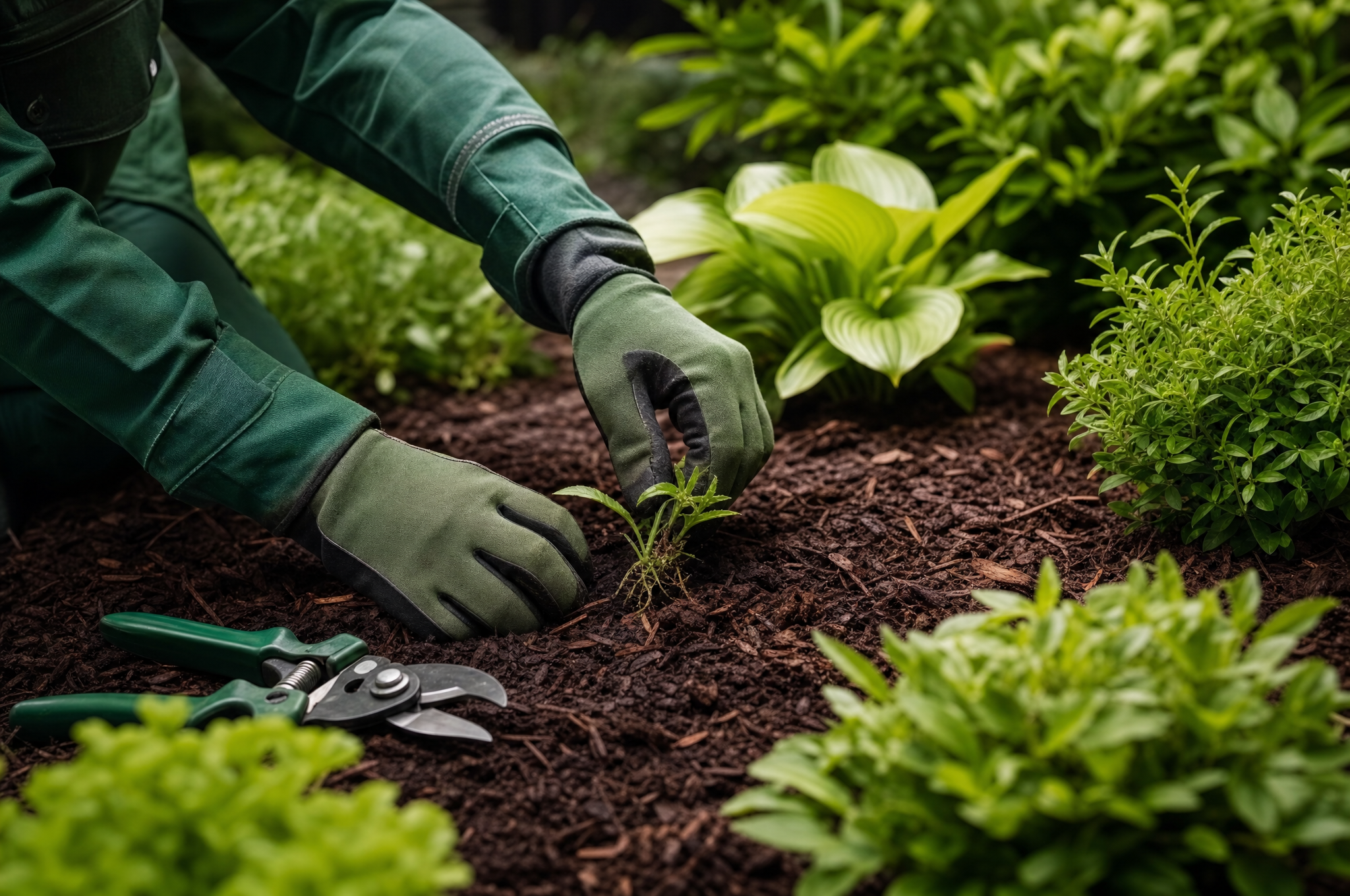 Detailed garden bed care by EKO