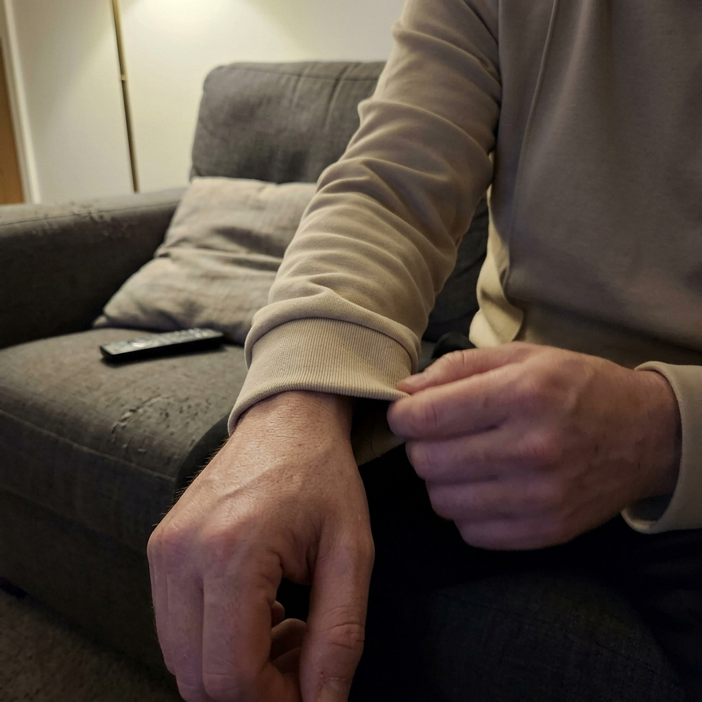 Customer wearing The Cadence Set, close-up on the cuff