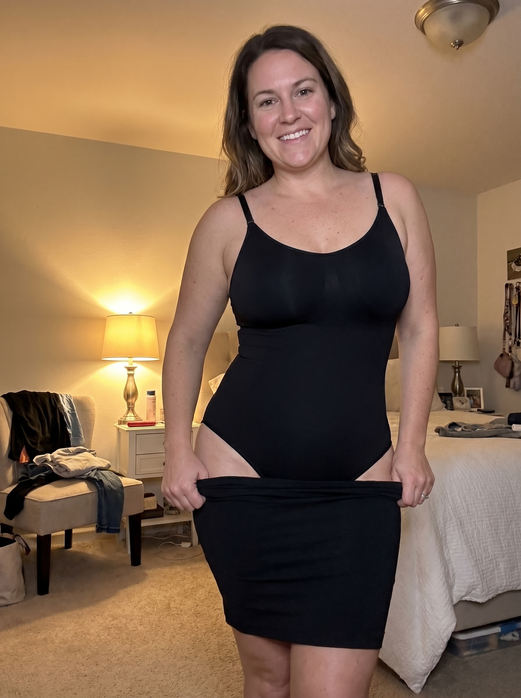 The Everyday Shaper under a dress for the evening