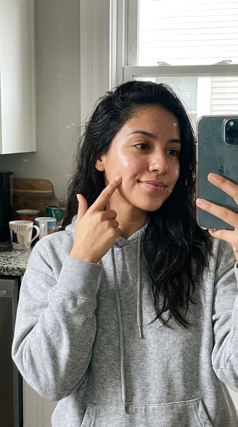 UGC - clear skin selfie