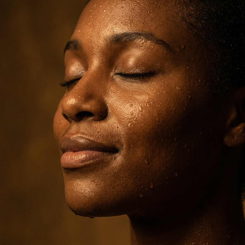 Glowing skin after rinse