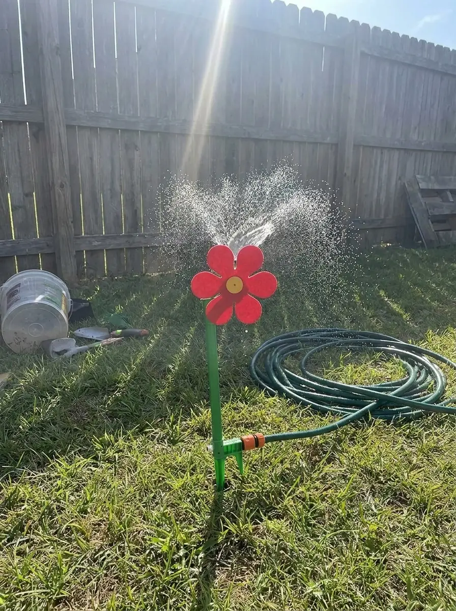 Klantfoto BloomSprinkler op het gazon