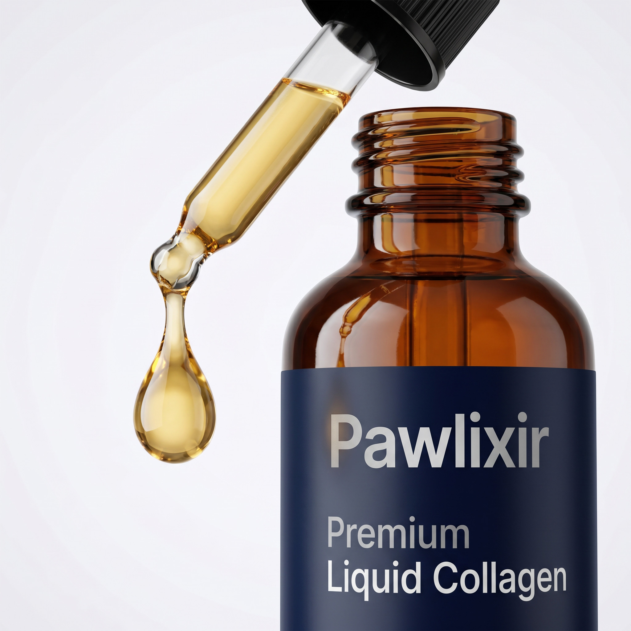 Liquid collagen dropper detail