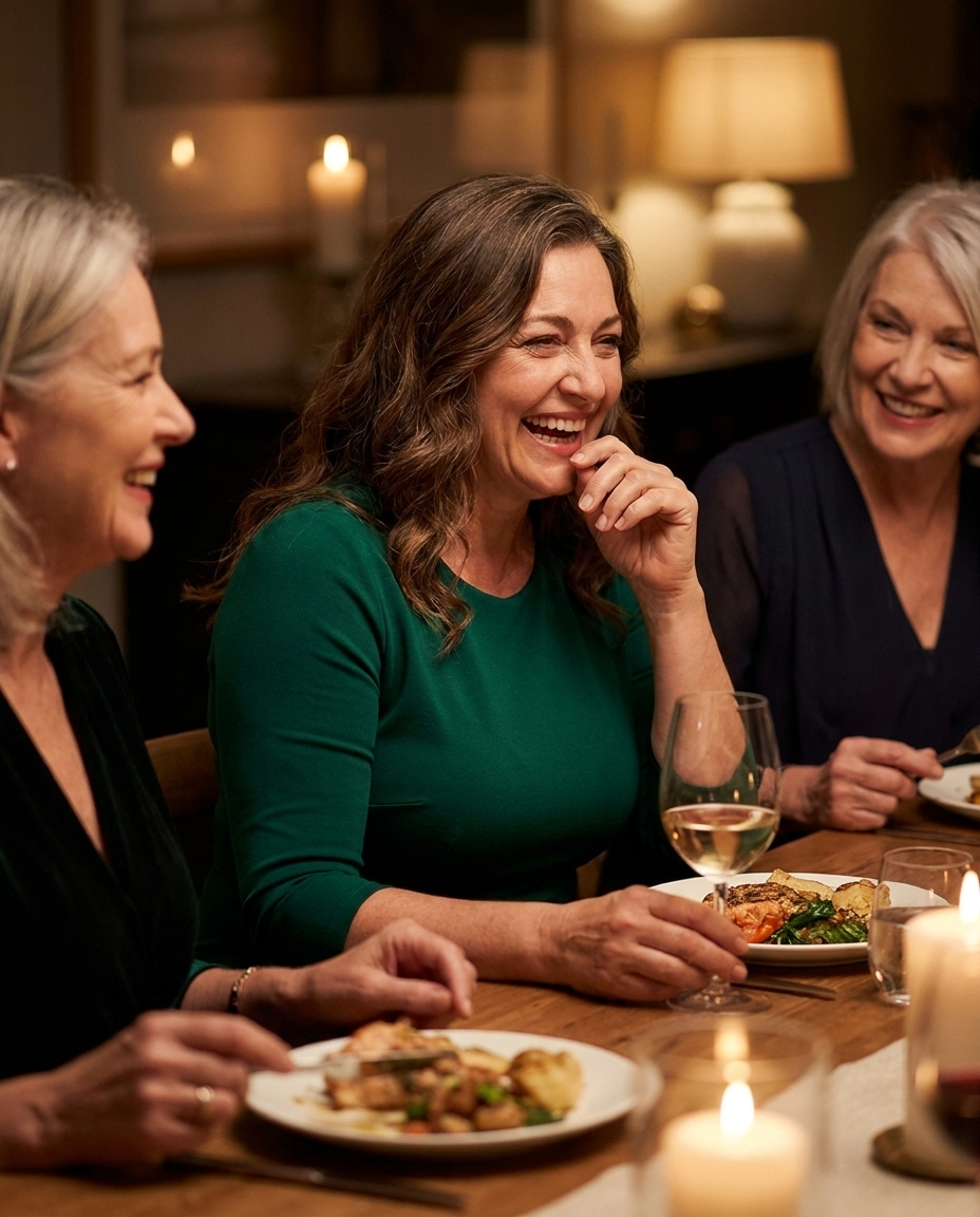 Cena, ríete, muévete — no se te mueve nada