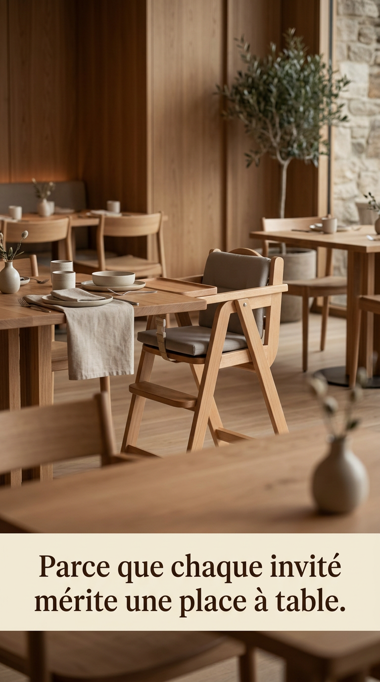 Ambiance restaurant avec chaise Nidou