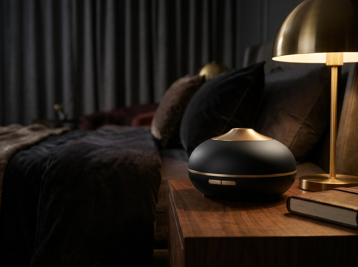 Glumi on a nightstand