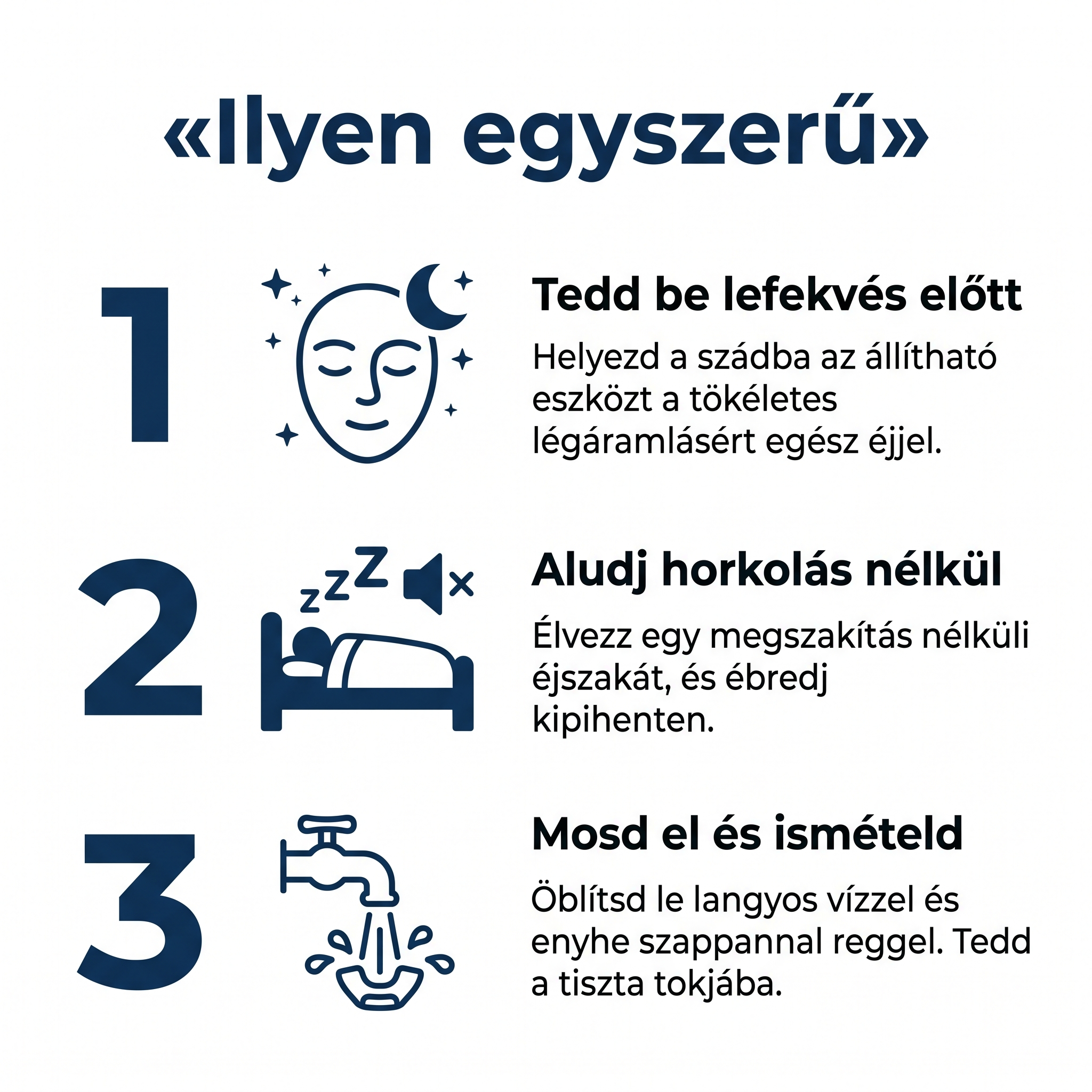 Három lépés: kiveszed, beállítod, alszol horkolás nélkül már az első éjszakán