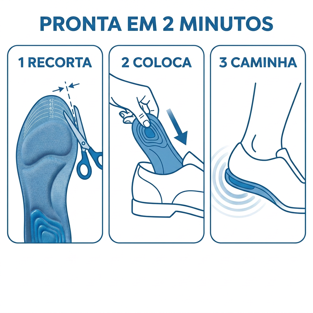 Recorta, coloca e caminha: pronta em 2 minutos