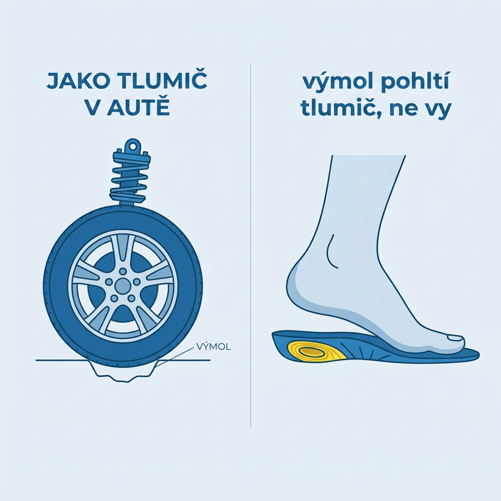 Jako tlumic u auta: gel spolkne naraz