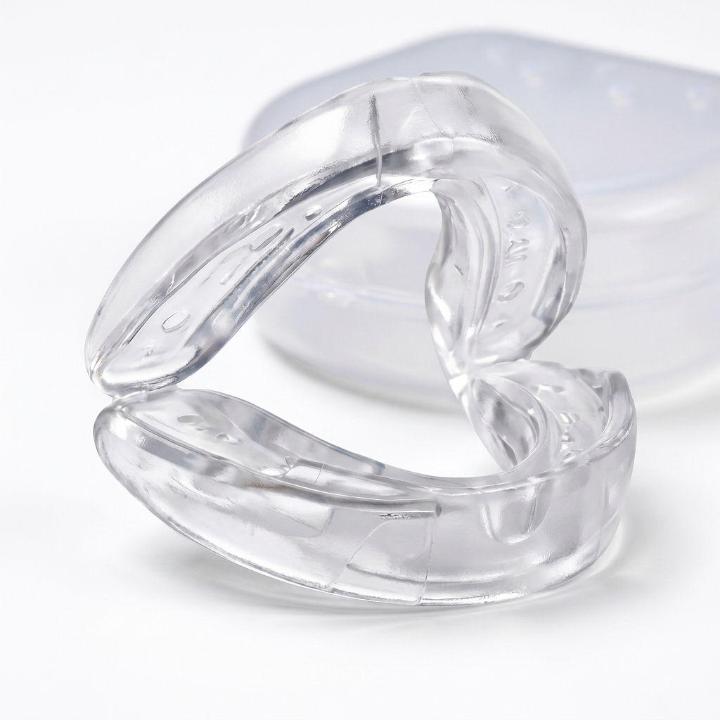 O dispositivo RestLab transparente com o estojo