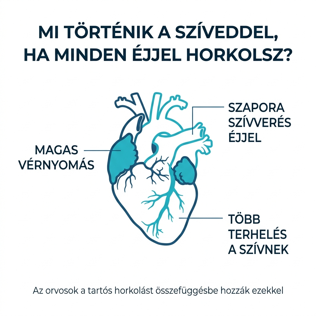 A horkolást az orvosok a szív túlterhelésével és a magas vérnyomással hozzák összefüggésbe